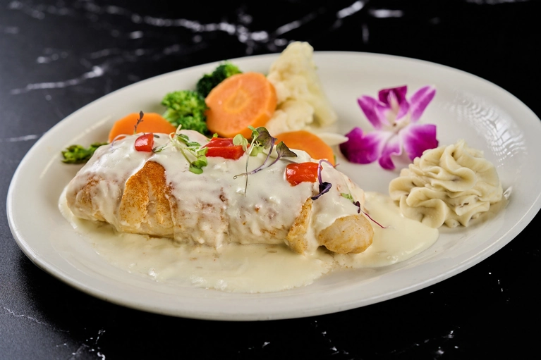 Filete de Pescado Relleno de Cangrejo 