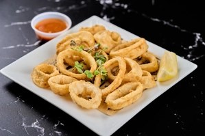 Fried Calamari in a Sweet Chili Sauce