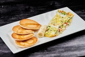 OMELETTE CON PANCAKES