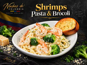 PASTA WITH SHRIMP AND BROCCOLI(pasta con camaron y brócoli)
