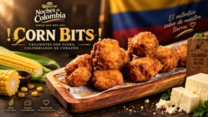 Masitas de chocolo colombianas con maíz y queso visibles en la imagen.