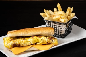 CHORIZO AND EGGS SANDWICH