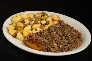 MIGAS CON CARNE MOLIDA 