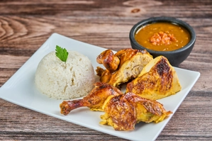Half Chicken w/ Rice and Beans 