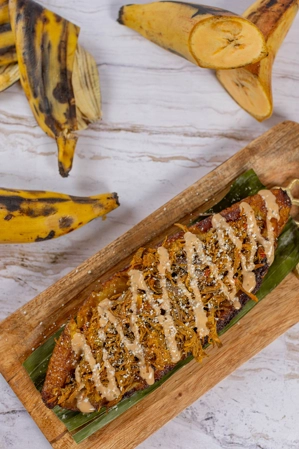  Sweet Plantain Chicken or Beef