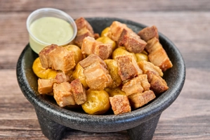 Pork Skin and Baby Yellow Potato