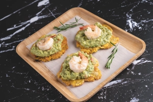 Green Plantain Garlic Shrimp
