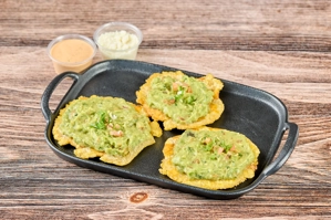 Green Plantain Guacamole Tostones