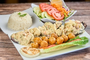 Churrasco Cubierto con Mariscos