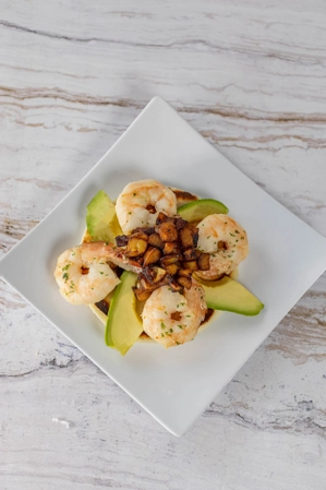 Garlic Shrimp Arepa