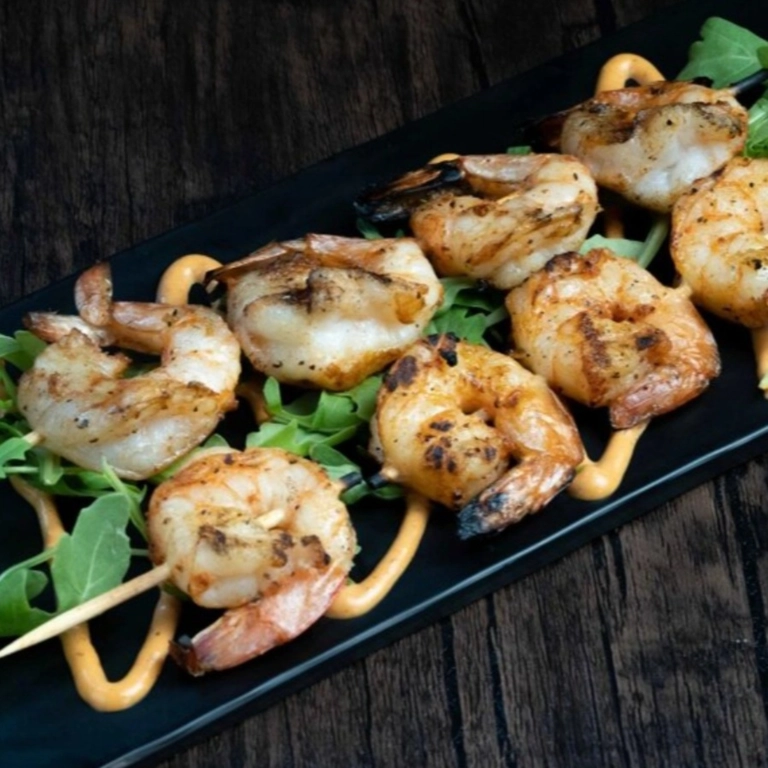 Camarones a la parrilla