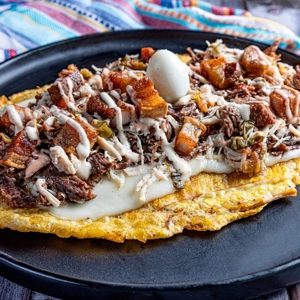 Patacon con Carne Desmechada