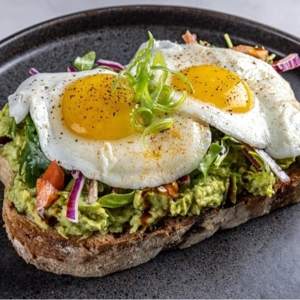 AVOCADO TOAST AND EGG